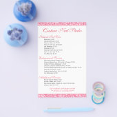 Lijst met het menu Rasternagels afdrukken roze Gli (Enkel)