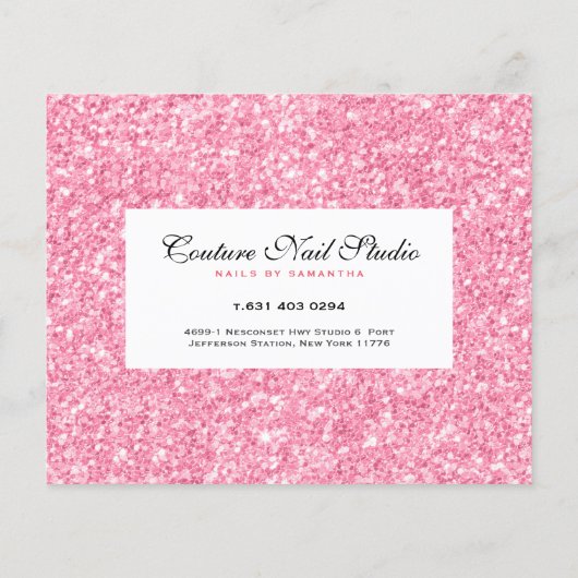 Lijst met het menu Rasternagels afdrukken roze Gli (Achterkant)