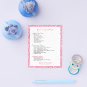 Lijst met het menu Rasternagels afdrukken roze Gli (Enkel)