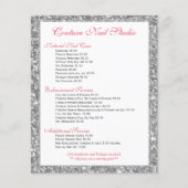 Lijst met het menu Witte Glitter-printnagels (Voorkant)