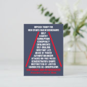 Lijst met hoge misdrijven en misdemeer Impeach Tru Briefkaart (Staand voorkant)