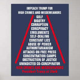Lijst met hoge misdrijven en misdemeer Impeach Tru Poster