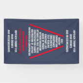 Lijst met hoge misdrijven en misdemeer Impeach Tru Spandoek (Horizontaal)