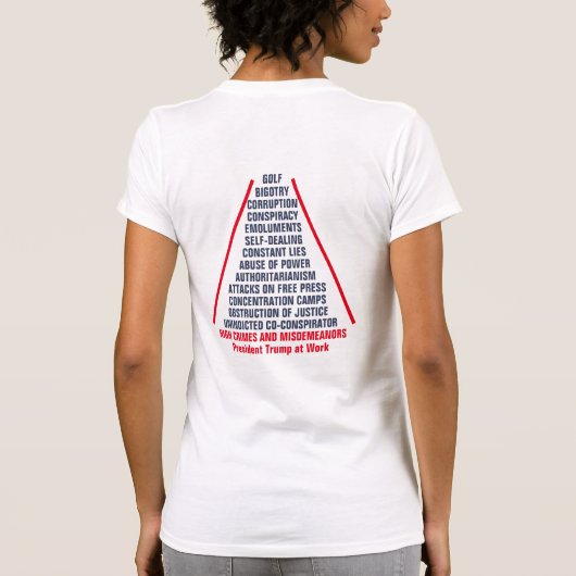 Lijst met hoge misdrijven en misdemeer Impeach Tru T-shirt (Achterkant)