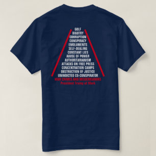 Lijst met hoge misdrijven en misdemeer Impeach Tru T-shirt