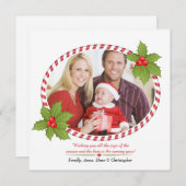 Lijst met Holly Kaart (Voorkant / Achterkant)