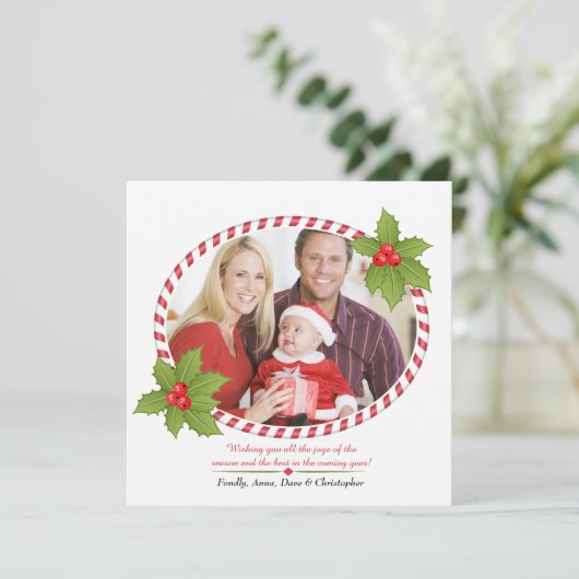 Lijst met Holly Kaart (Staand voorkant)