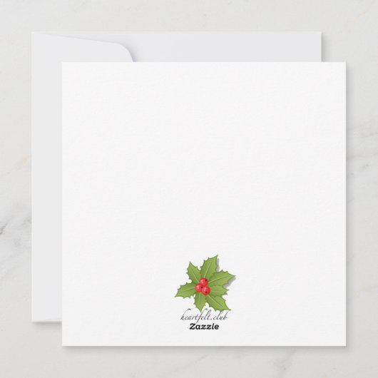 Lijst met Holly Kaart (Achterkant)