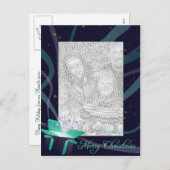 Lijst met kerstcadeaus feestdagenkaart (Voorkant / Achterkant)