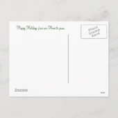 Lijst met kerstcadeaus feestdagenkaart (Achterkant)