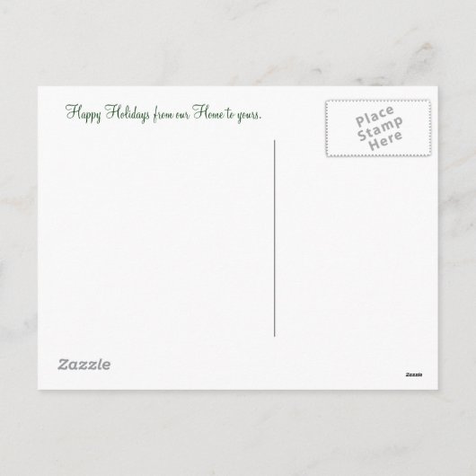 Lijst met kerstcadeaus feestdagenkaart (Achterkant)