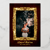  Lijst met kerstfeest Foto Folie Feestdagenkaart (Voorkant)