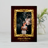  Lijst met kerstfeest Foto Folie Feestdagenkaart (Staand Voorkant)