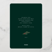 Lijst met kerstgroenery Berry Foto Folie Feestdagenkaart (Achterkant)