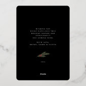 Lijst met kerstgroenery Berry Foto Folie Feestdagenkaart (Achterkant)