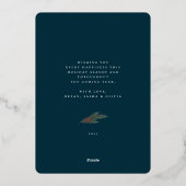 Lijst met kerstgroenery Berry Foto Folie Feestdagenkaart (Achterkant)