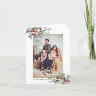 Lijst met kerstjeneverbes 2 Foto Feestdagen Kaart