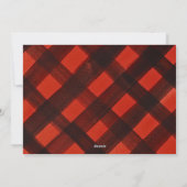 Lijst met kerstschildering Red Black Pset-foto Feestdagenkaart (Achterkant)