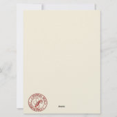 Lijst met kerstsnoepjes voor kerstmis feestdagenkaart (Achterkant)