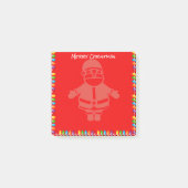 Lijst met kersttaartlampjes en kerstbedekking post-it® notes (Voorkant)