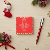 Lijst met kersttaartlampjes en kerstbedekking post-it® notes