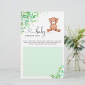 Lijst met kleine beren baby showers spelemmers (Staand voorkant)