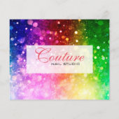 Lijst met kleurrijk menu Bokeh Glitter (Achterkant)