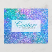 Lijst met kleurrijke glitter-menu flyer (Achterkant)