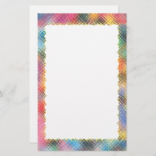 Lijst met kleurrijke koel - banketbakkerij briefpapier (Voorkant / Achterkant)