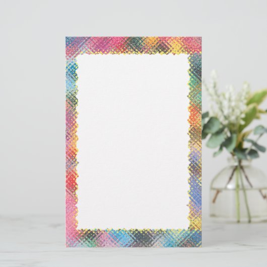 Lijst met kleurrijke koel - banketbakkerij briefpapier (Staand voorkant)