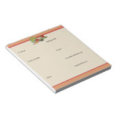 Lijst met kruidenierswaren per categorie notitieblok (Schuin)