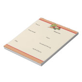 Lijst met kruidenierswaren per categorie notitieblok (Linkerzijde)