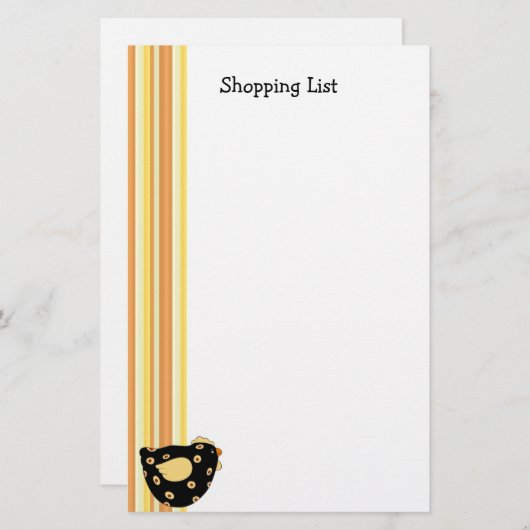 Lijst met landskoppels briefpapier (Voorkant / Achterkant)