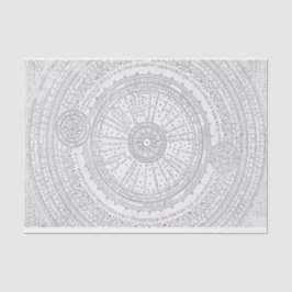 Lijst met lastro-kaart voor vloeiende latijnstekst tissuepapier