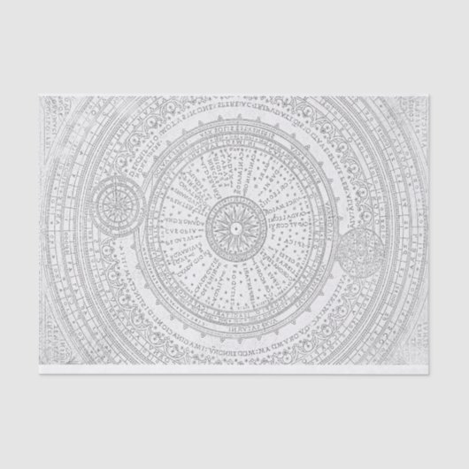 Lijst met lastro-kaart voor vloeiende latijnstekst tissuepapier (Voorkant)