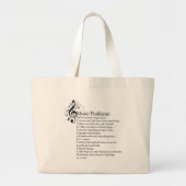 Lijst met marchingbandproblemen grote tote bag (Voorkant)