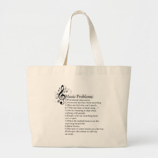 Lijst met marchingbandproblemen grote tote bag
