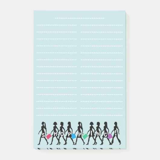 Lijst met onaangename winkels post-it® notes (Voorkant)