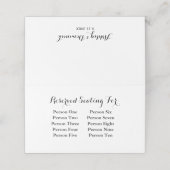 Lijst met oogstobjecten voor moderne eenvoudige br plaatskaartje (Buitenkant ongevouwen)