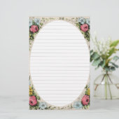 Lijst met open ovaal centrum Briefpapier (Staand voorkant)