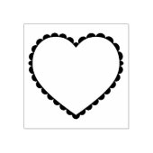 Lijst met opgezette hartslag rubberstempel (Afrduk)