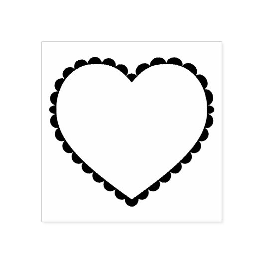 Lijst met opgezette hartslag rubberstempel (Afrduk)