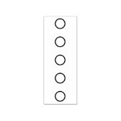 Lijst met opsommingstekens rubberstempel (Afrduk)