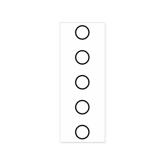 Lijst met opsommingstekens rubberstempel (Afrduk)