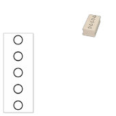 Lijst met opsommingstekens rubberstempel (Gestempeld)