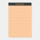 Lijst met persoonlijke taken post-it® notes (Voorkant)