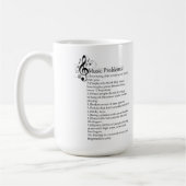 Lijst met Pianoproblemen Koffiemok (Links)