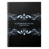 Lijst met platte en zwarte tinten notitieboek (Voorkant)