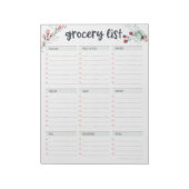 Lijst met platte producten notitieblok (Linkerzijde)