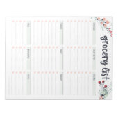 Lijst met platte producten notitieblok (Voorkant)